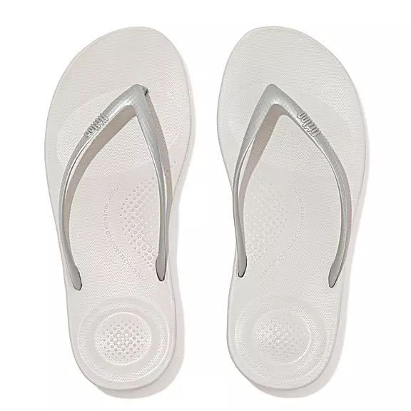 FitFlop IQUSHION Ergonomic Klipklapper Sølv | 79539508