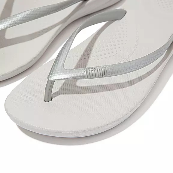 FitFlop IQUSHION Ergonomic Klipklapper Sølv | 79539508