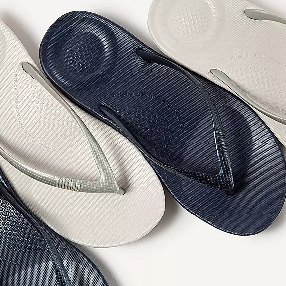 FitFlop IQUSHION Ergonomic Klipklapper Sølv | 79539508