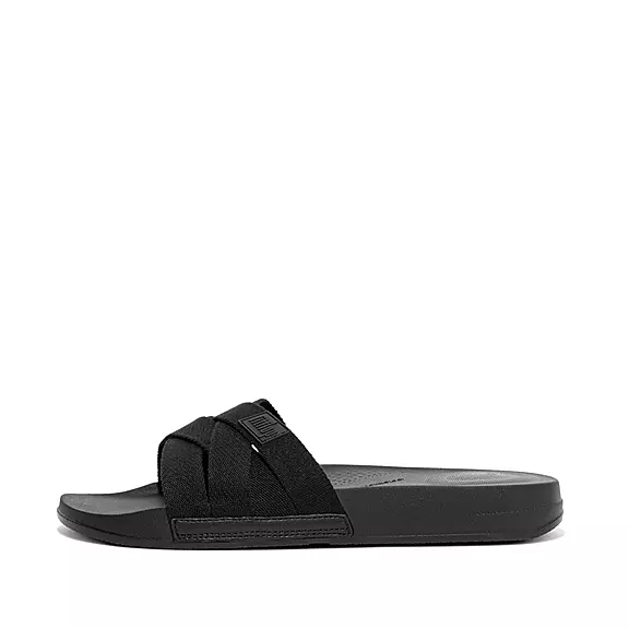 FitFlop IQUSHION Multi-Páskové Badesandaler Sort | 39897107