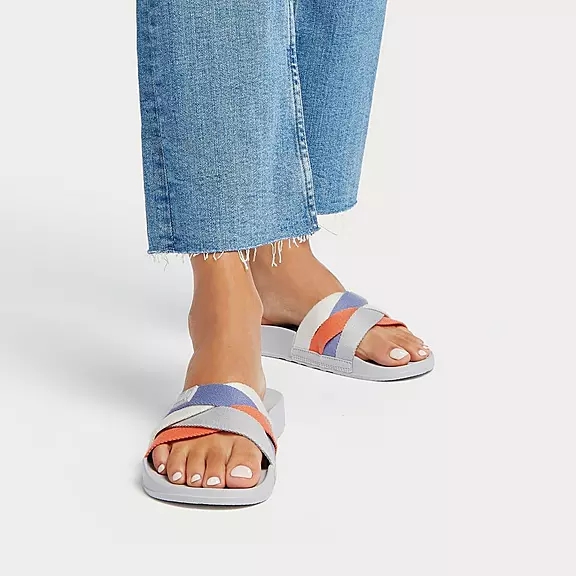 FitFlop IQUSHION Multi-Páskové Badesandaler Grå | 60290747