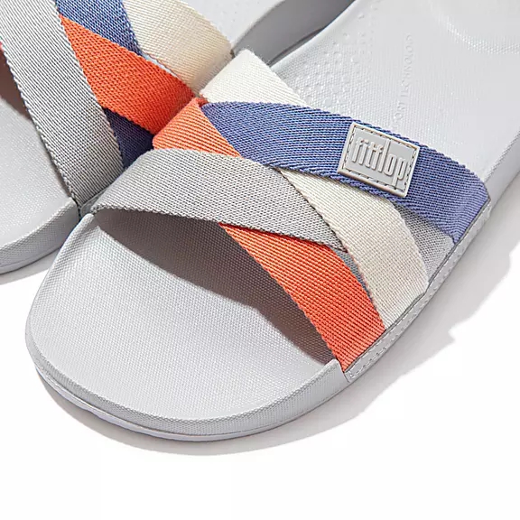 FitFlop IQUSHION Multi-Páskové Badesandaler Grå | 60290747