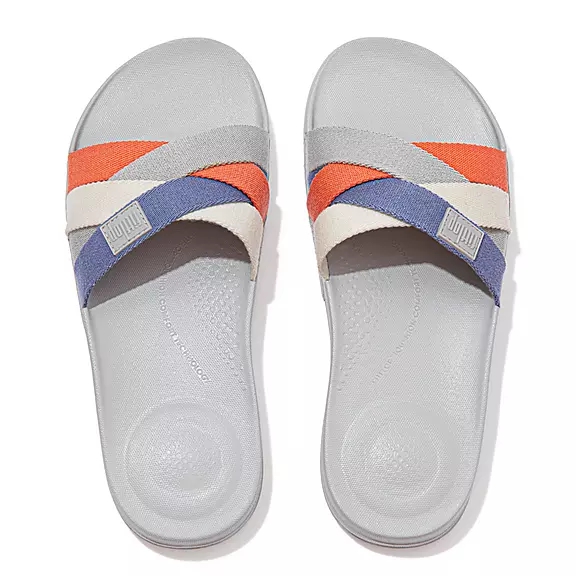 FitFlop IQUSHION Multi-Páskové Badesandaler Grå | 60290747