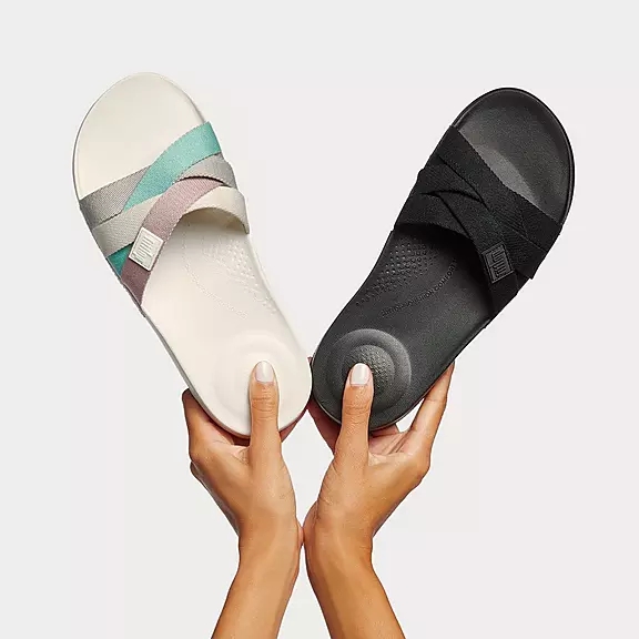 FitFlop IQUSHION Multi-Páskové Badesandaler Hvide | 95798596