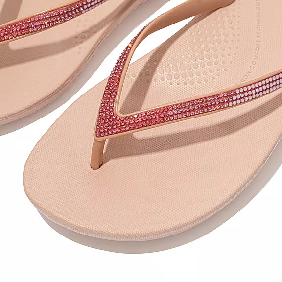 FitFlop IQUSHION Ombré Sparkle Klipklapper Lyserød | 55902496