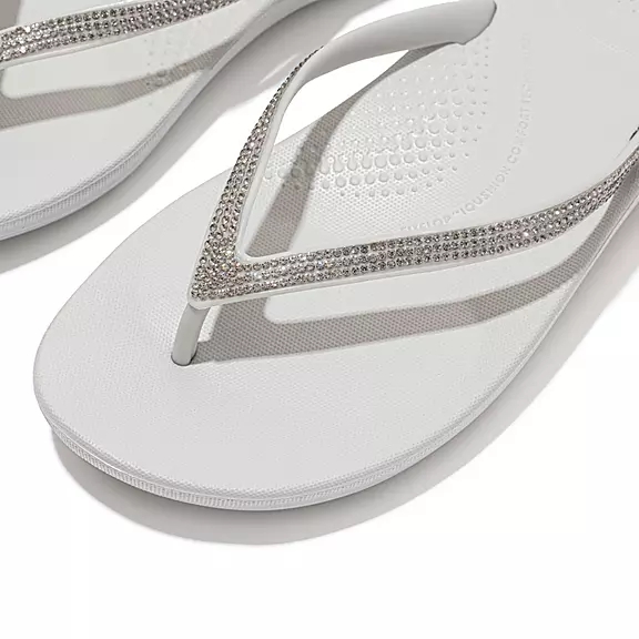 FitFlop IQUSHION Sparkle Ergonomic Klipklapper Grå | 66070635