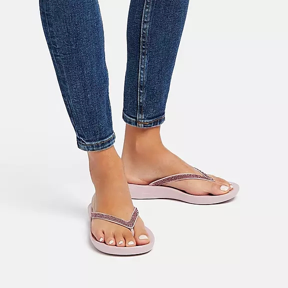 FitFlop IQUSHION Sparkle Klipklapper LyseLilla | 37599017