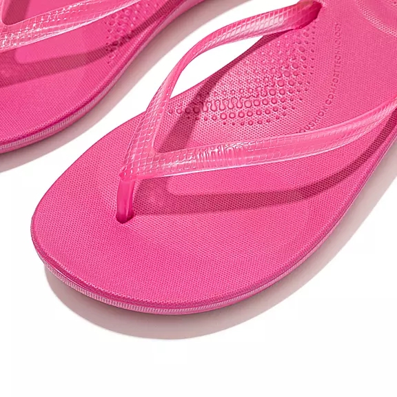 FitFlop IQUSHION Transparent Klipklapper Fuchsia | 10939498