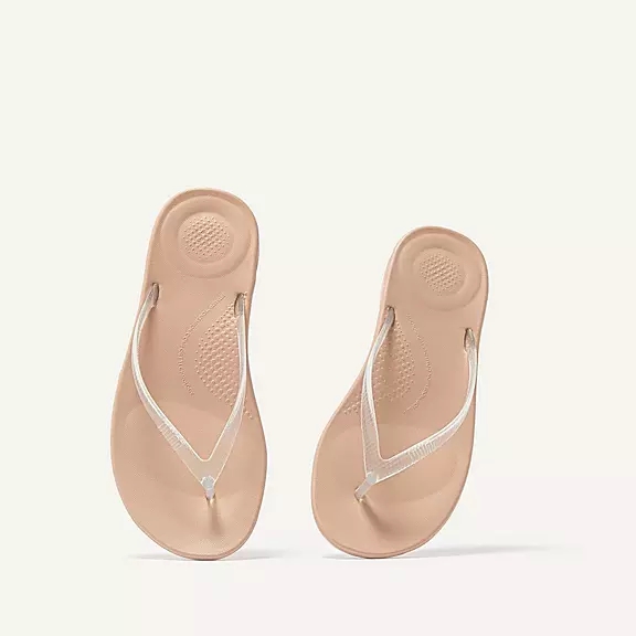 FitFlop IQUSHION Transparent Klipklapper Lyserød | 61937007