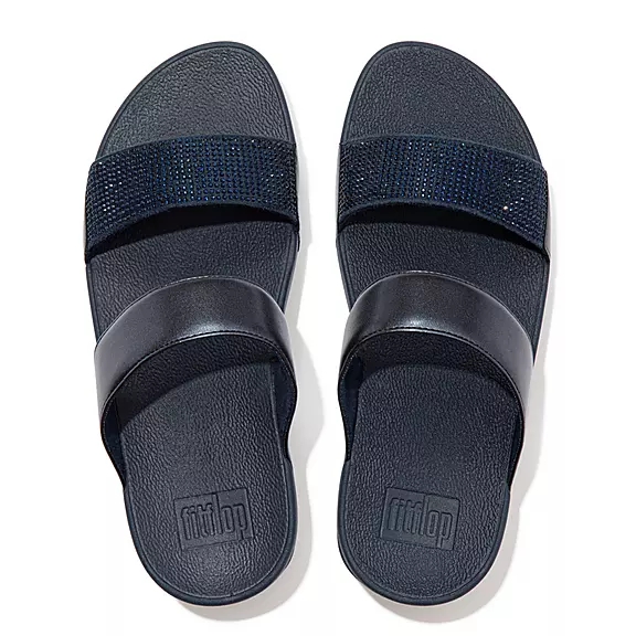 FitFlop LULU Crystal Badesandaler Mørkeblå | 99965250