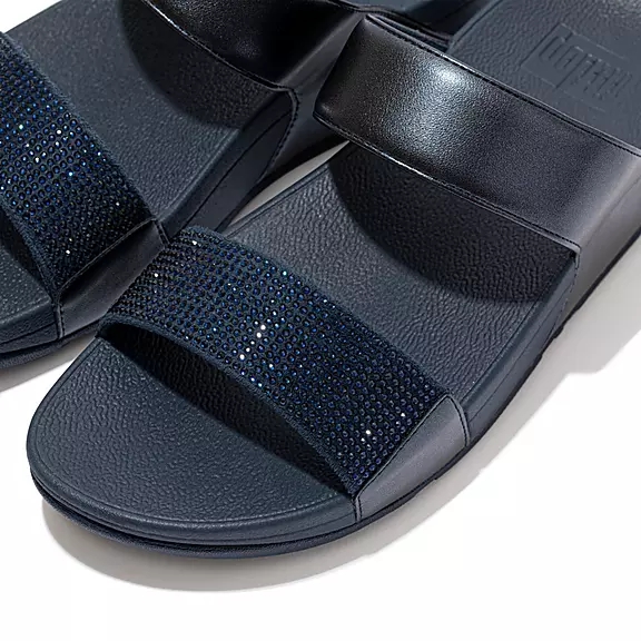 FitFlop LULU Crystal Badesandaler Mørkeblå | 99965250