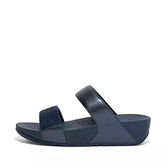 FitFlop LULU Crystal Badesandaler Mørkeblå | 99965250