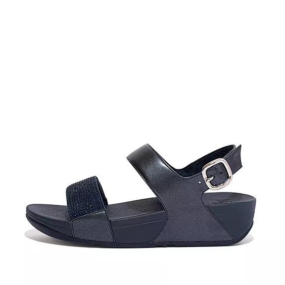 FitFlop LULU Crystal Sandaler Med Rem Mørkeblå | 46586548