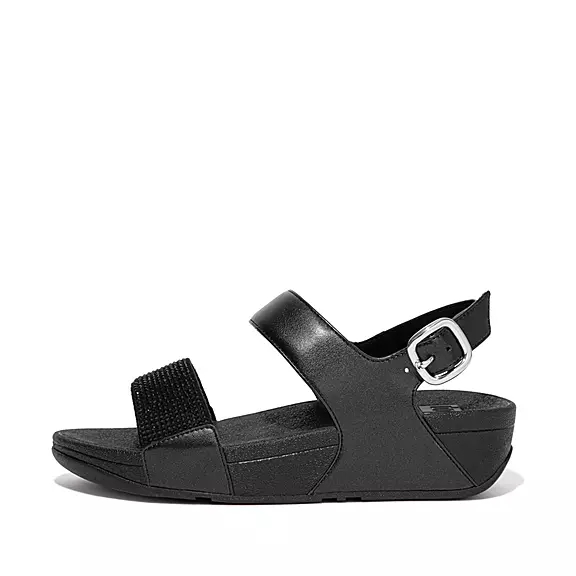 FitFlop LULU Crystal Sandaler Med Rem Sort | 62421527