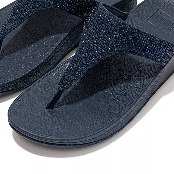 FitFlop LULU Crystal Sandaler Med Tåstolpe Mørkeblå | 21388860