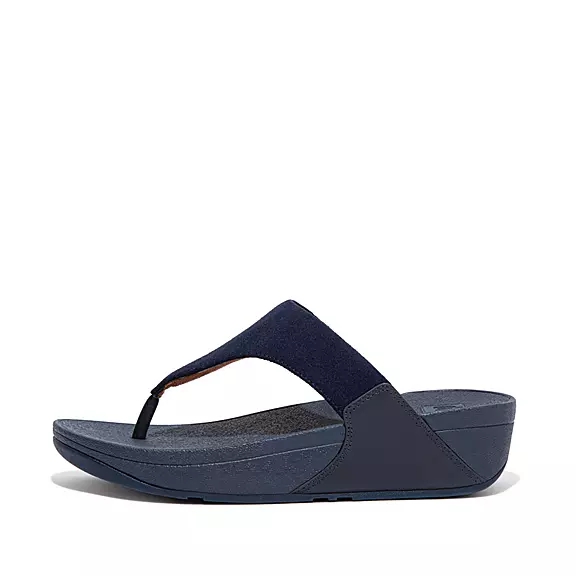 FitFlop LULU Ruskind Sandaler Med Tåstolpe Mørkeblå | 31140350