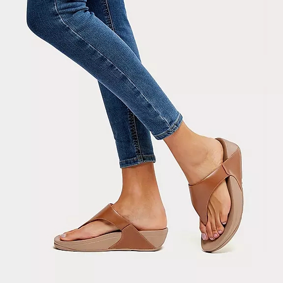 FitFlop LULU Ruskind Sandaler Med Tåstolpe LyseBrune | 87013536