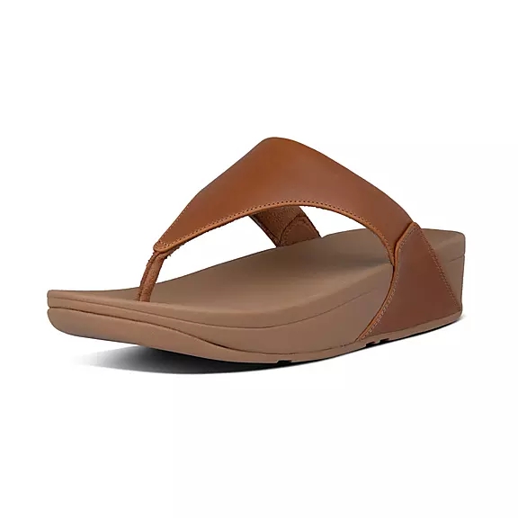 FitFlop LULU Ruskind Sandaler Med Tåstolpe LyseBrune | 87013536