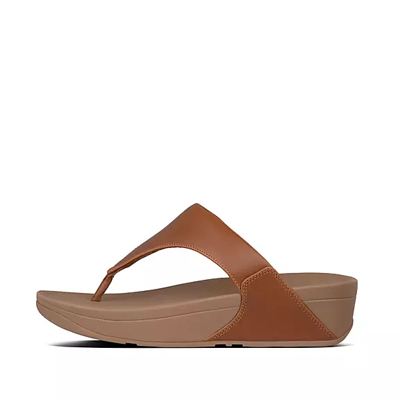 FitFlop LULU Ruskind Sandaler Med Tåstolpe LyseBrune | 87013536