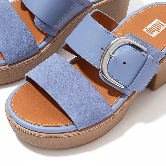 FitFlop PILAR Ruskind-Mix Plateau Sandaler Lavendel | 30051990