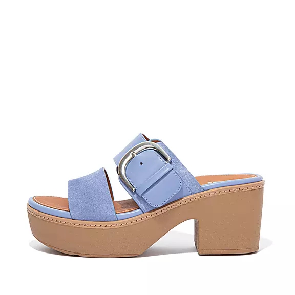 FitFlop PILAR Ruskind-Mix Plateau Sandaler Lavendel | 30051990