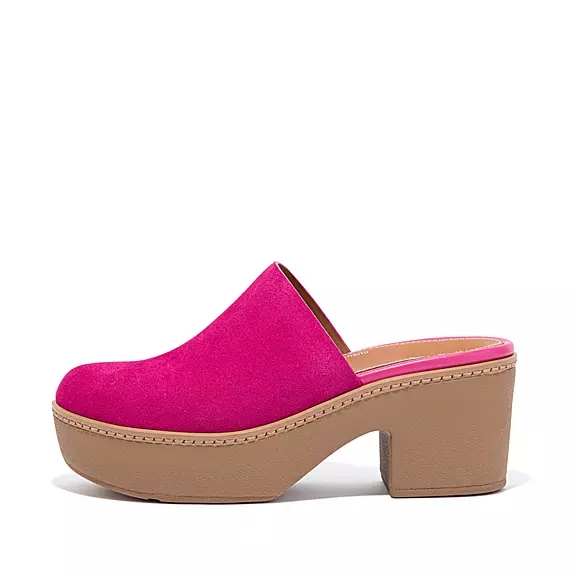 FitFlop PILAR Ruskind Træsko Fuchsia | 19636826