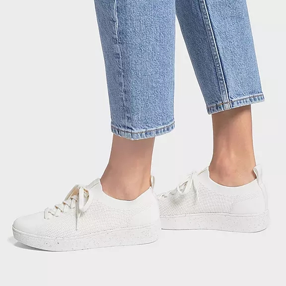 FitFlop RALLY E01 Multi-Knit Sneakers Hvide | 72158005