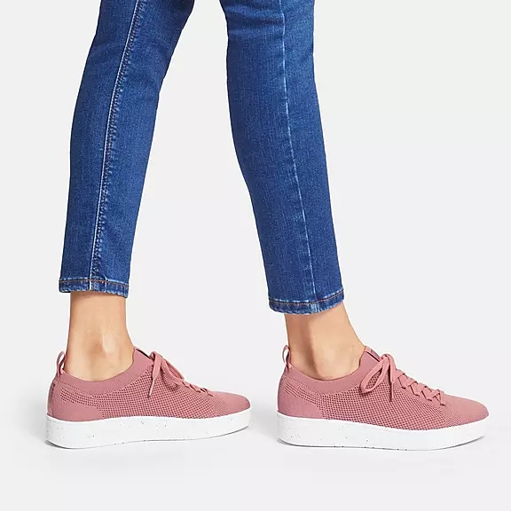 FitFlop RALLY E01 Multi-Knit Sneakers Lyserød | 60924797