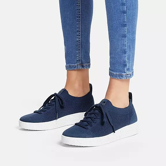 FitFlop RALLY E01 Multi-Knit Sneakers Mørkeblå | 65427240