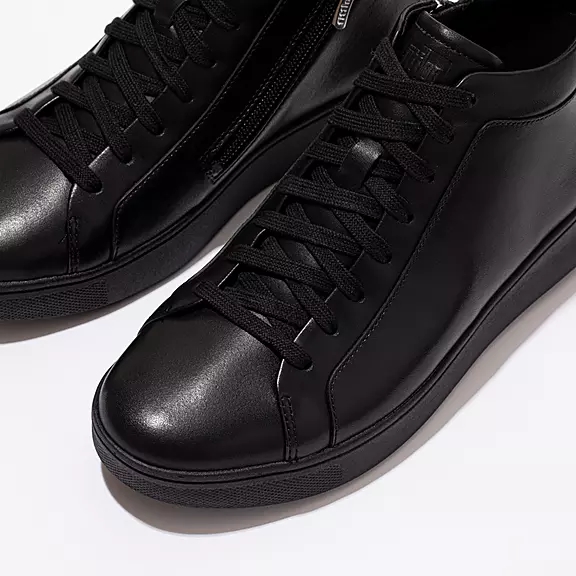 FitFlop RALLY Læder High-Top Sneakers Sort | 17961953