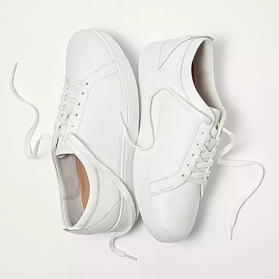 FitFlop RALLY Læder Sneakers Hvide | 31044938