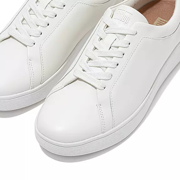 FitFlop RALLY Læder Sneakers Hvide | 98312092