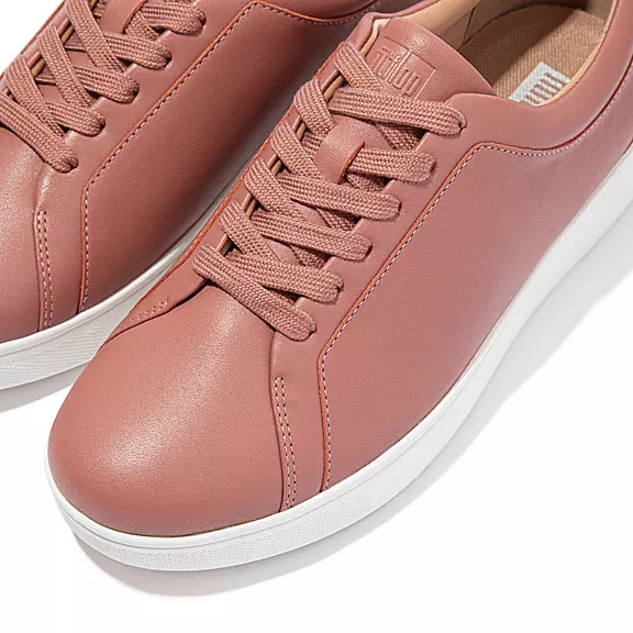 FitFlop RALLY Læder Sneakers Lyserød | 92622082