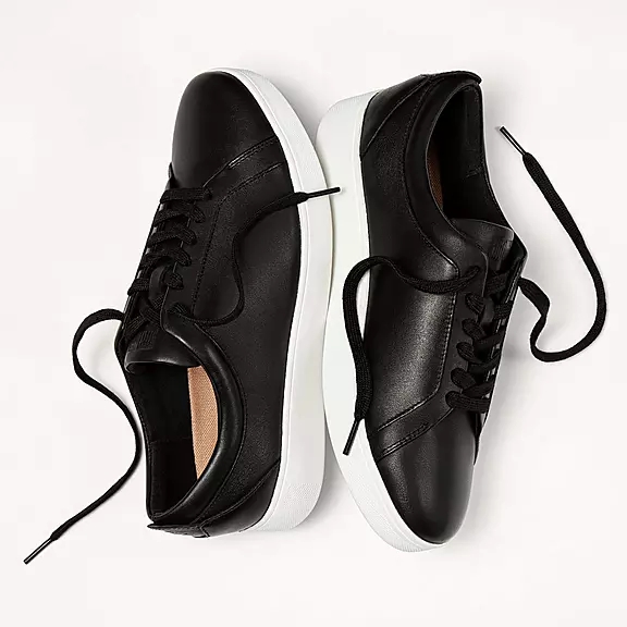 FitFlop RALLY Læder Sneakers Sort | 40733897