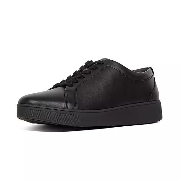 FitFlop RALLY Læder Sneakers Sort | 97630386