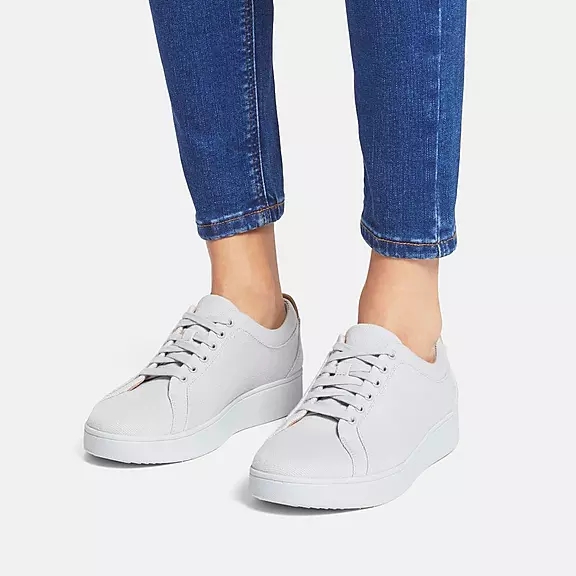 FitFlop RALLY Lærred Sneakers Grå | 83493823