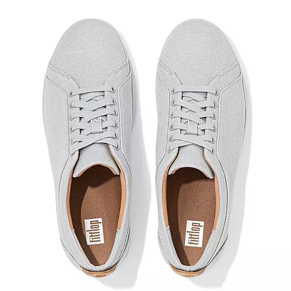 FitFlop RALLY Lærred Sneakers Grå | 83493823