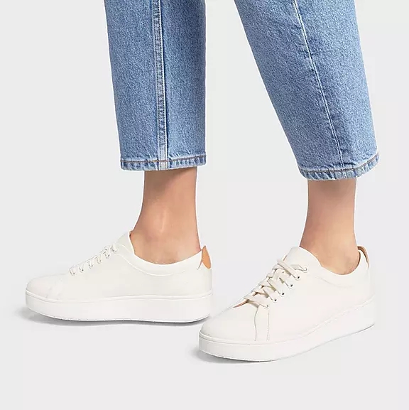 FitFlop RALLY Lærred Sneakers Hvide | 29918840
