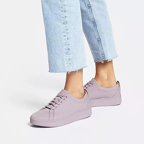 FitFlop RALLY Lærred Sneakers LyseLilla | 66443697