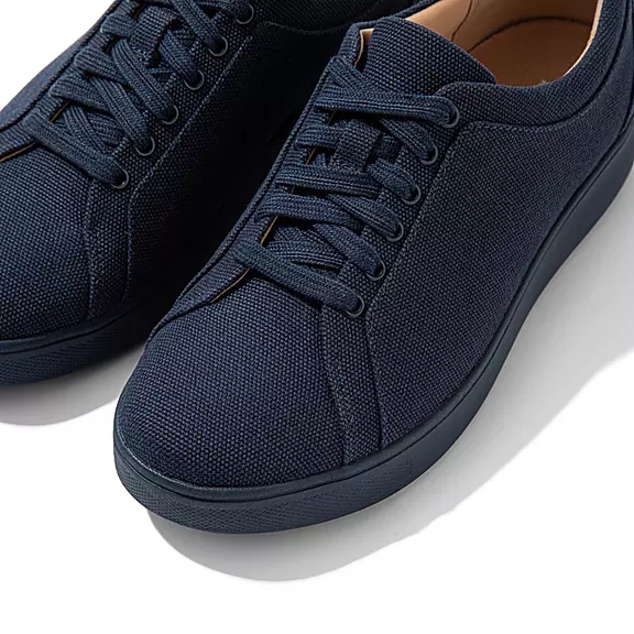 FitFlop RALLY Lærred Sneakers Mørkeblå | 30263475