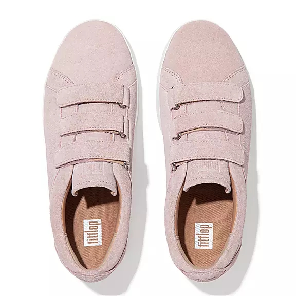 FitFlop RALLY Páskové Ruskind Sneakers LyseLilla | 96766743