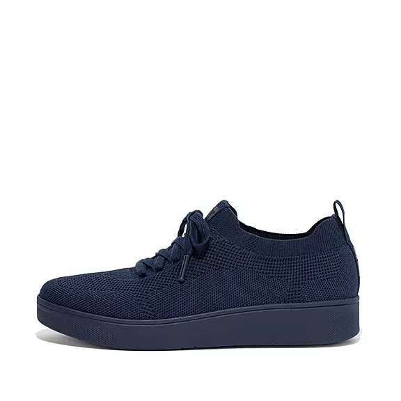 FitFlop RALLY Strand-Resistant Knit Sneakers Mørkeblå | 88757594
