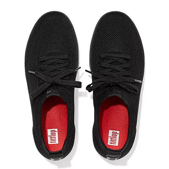 FitFlop RALLY Strand-Resistant Knit Sneakers Mørkeblå | 91345445