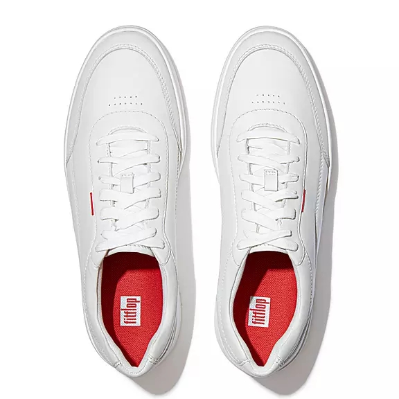 FitFlop RALLY X Læder Sneakers Hvide | 94723660