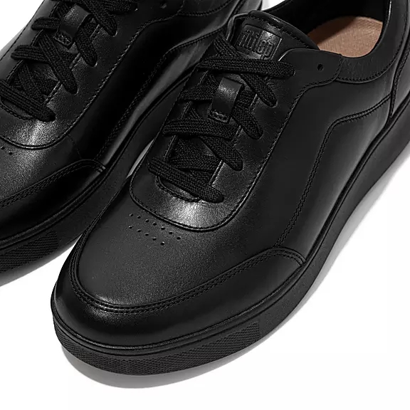 FitFlop RALLY X Læder Sneakers Sort | 79903012