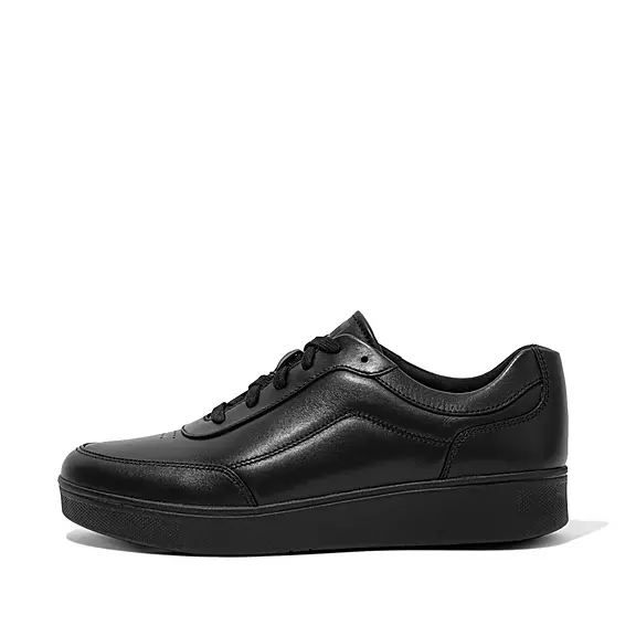 FitFlop RALLY X Læder Sneakers Sort | 79903012