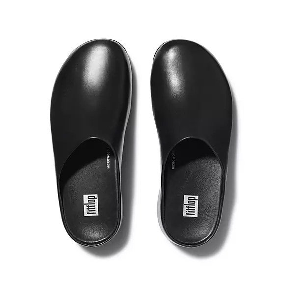 FitFlop SHUV Læder Træsko Sort | 79256434