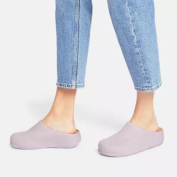 FitFlop SHUV Lærred Træsko LyseLilla | 65962776