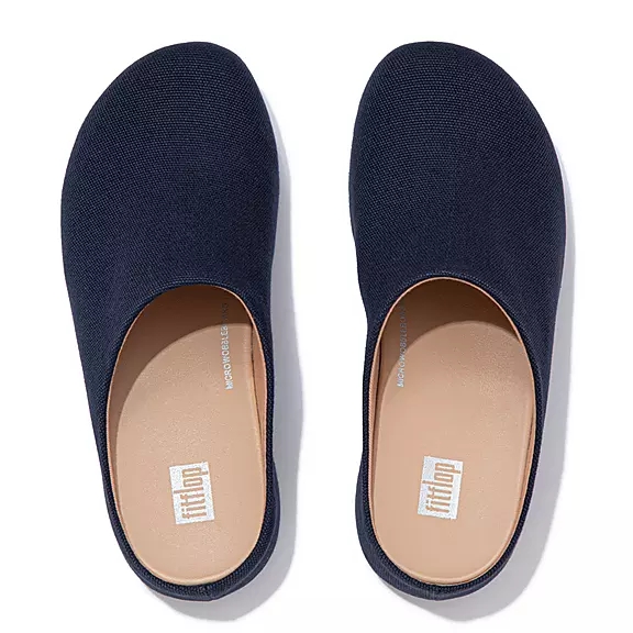 FitFlop SHUV Lærred Træsko Mørkeblå | 92388859