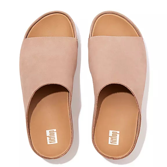 FitFlop SHUV Nubuck Badesandaler Beige | 79083061